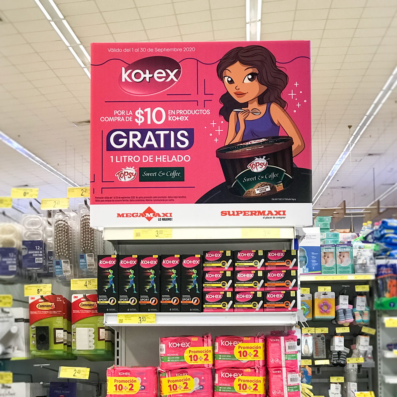 Maqueta Supermaxi Kotex